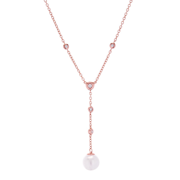 Royal Iridescence - Rose Gold Necklace with Iridescent and White Rhine –  All That Sparkles XOXO