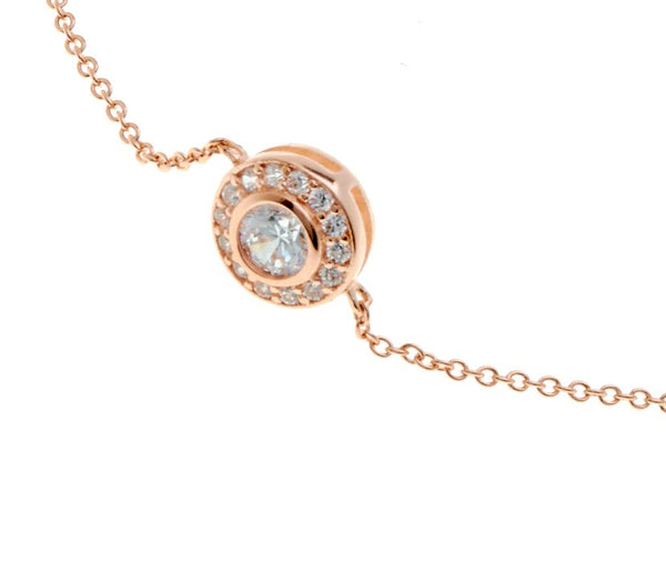 Emsie Rose gold cz bracelet