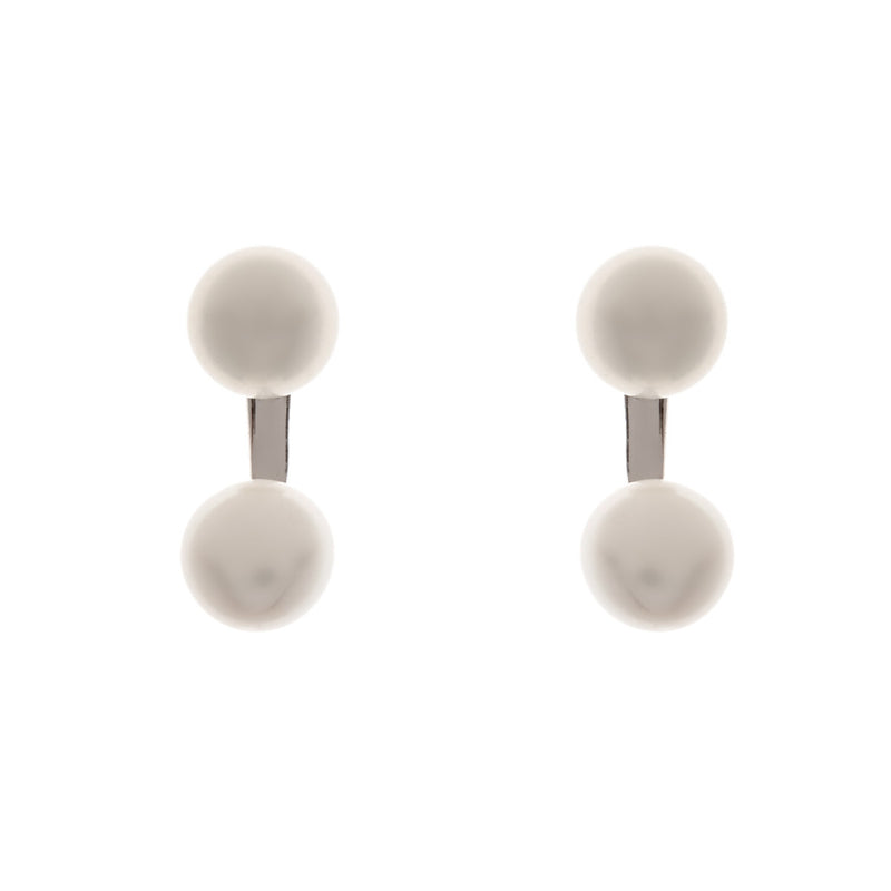 Layla Double freshwater pearl earrings