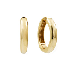 Freya  Gold Plated Large Round Hoop Earrings