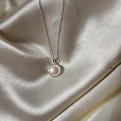 Ivana Silver Freshwater Pearl Necklace