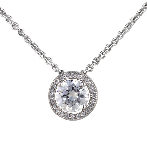 Lee Silver Cubic Zirconia Micro Pendant