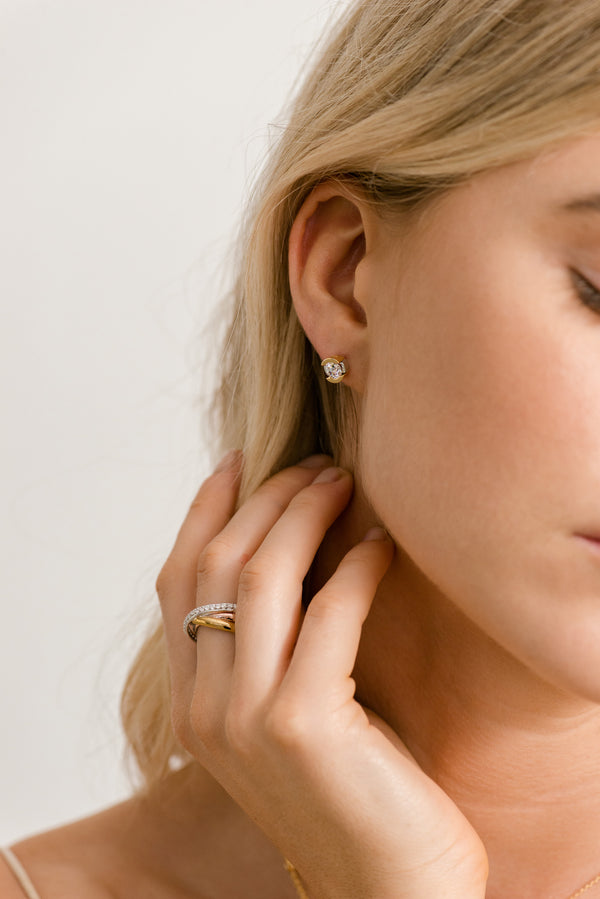 Stevie Rose Gold Studs